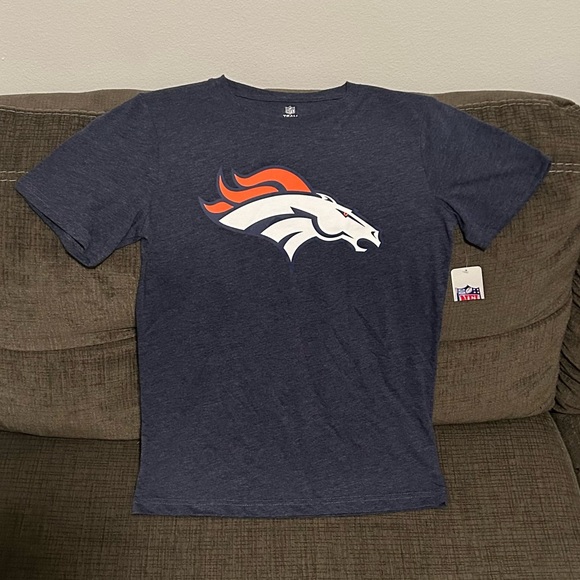 NFL Other - NFL Team Apparel Denver Broncos Football Gray T-Shirt Youth Sz L ( 14 / 16 )
